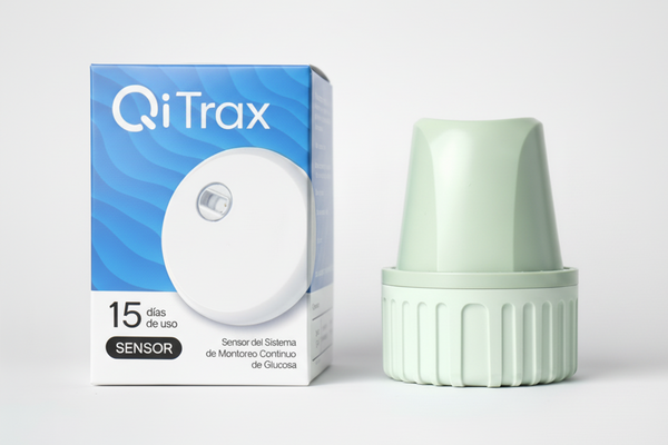 Qi-Trax Sensor continuo de glucosa