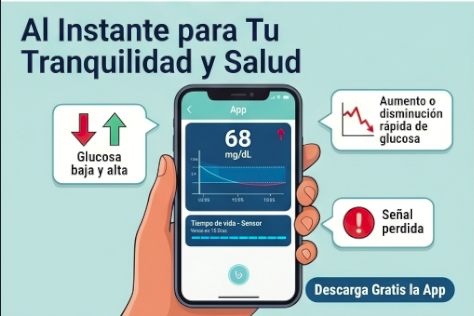 Qi-Trax Sensor continuo de glucosa