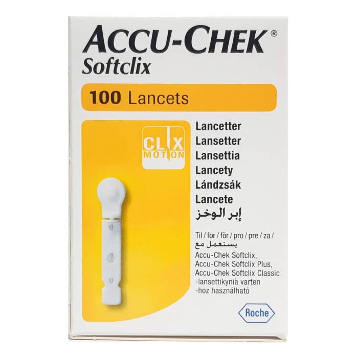 Lancetas Accu-Chek Softclix, caja con 100